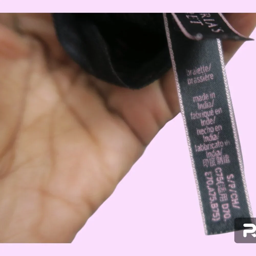 Victoria's Secret bra bralette lace lacey cross back bra in black size small. - Picture 5 of 8